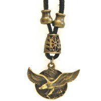 Metal Necklace With Eagle Figure